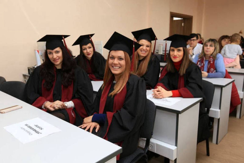 Graduation ceremony of bachelors at the Higher School of Telecommunications and Post