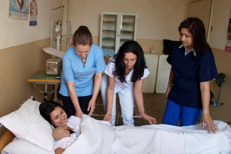 Exercises at maternity ward at Medical University Sofia
